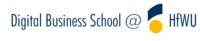 Digital Business School an der HfWU Digital Business School an der HfWU - Logo